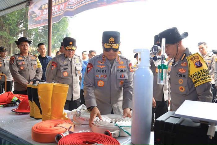 Wakapolri Komjen Dedi Prasetyo mengunjungi Palangka Raya, Kalimantan Selatan (Kalteng) untuk mengecek penanganan karhutla, Jumat (11/9/2026).