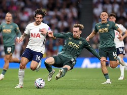 Rinciannya Tottenham kalah 0-3 dari Brentford, kalah 0-2 dari Newcastle, dan imbang 0-0 kontra Nottingham dan Everton (Getty Images/Justin Setterfield)