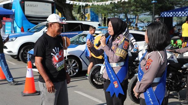 Direktorat Lalu Lintas (Ditlantas) Polda Kalimantan Utara (Kaltara) menggelar kegiatan 'Polantas Karib Expo & CFD'
