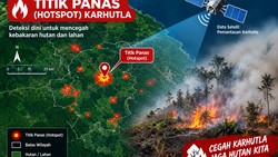 56 Hotspot Terdeteksi di Lampung Timur, Mayoritas di Kawasan Way Kambas