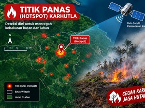 378 Hotspot Terdeteksi di Lampung, 7 Titik Dekat Bandara Internasional Radin Inten