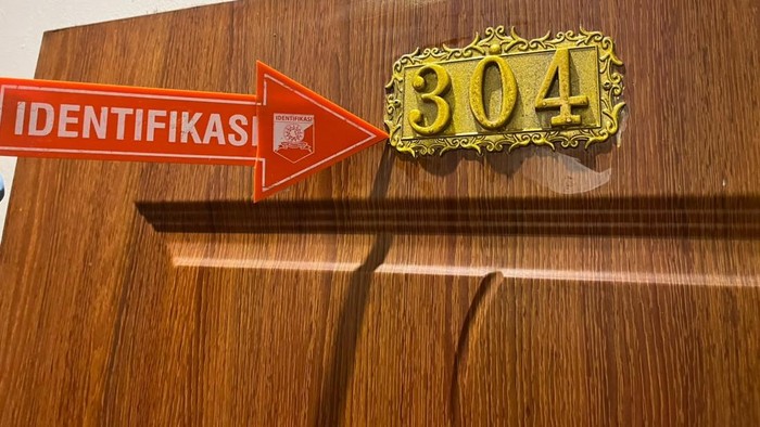 Lokasi kamar hotel penemuan mayat di Tanah Abang, Jakarta Pusat.
