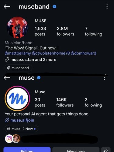 Meta rebut username @muse di Instagram dan X dari band Muse Meta rebut username @muse di Instagram dan X dari band Muse