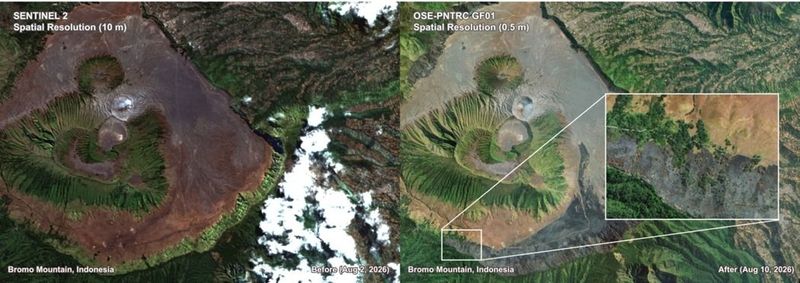 Melalui platform GeoTSat, Telkomsat mengembangkan kapabilitas Earth Intelligence untuk membantu pengguna memahami kondisi dan perubahan suatu wilayah dari data satelit. Pemanfaatannya dapat dikembangkan untuk berbagai kebutuhan, mulai dari pemantauan bencana, karhutla, lingkungan, pertanian, aktivitas maritim, pertambangan, hingga perencanaan wilayah.