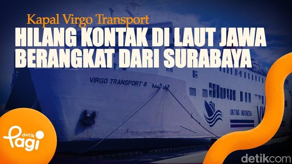 Video: Kapal Virgo Transport Hilang Kontak di Laut Jawa Berangkat dari Surabaya