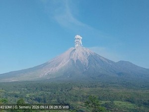 Gunung Semeru Erupsi Lagi, Disertai Suara Dentuman
