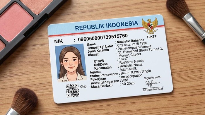 Ilustrasi KTP.