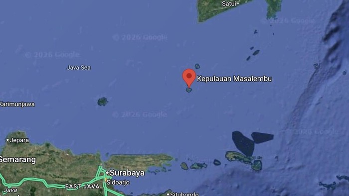 Perairan Masalembo di Laut Jawa.