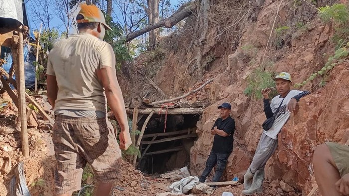 Lokasi lubang tambang emas ilegal di Pesanggaran, Banyuwangi