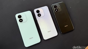 Redmi Note 17 dan Redmi Note 17 5G akan hadir dalam pilihan warna Black, Sky Teal, dan Celestial Purple. Foto: Virgina Maulita Putri/detikINET