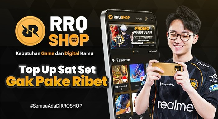 RRQ Topup Transformasi Jadi RRQSHOP, Kini Tak Cuma untuk Top Up Game