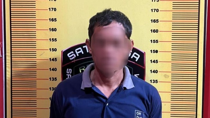 Tampang pelaku saat diamankan di Mapolres Pagar Alam