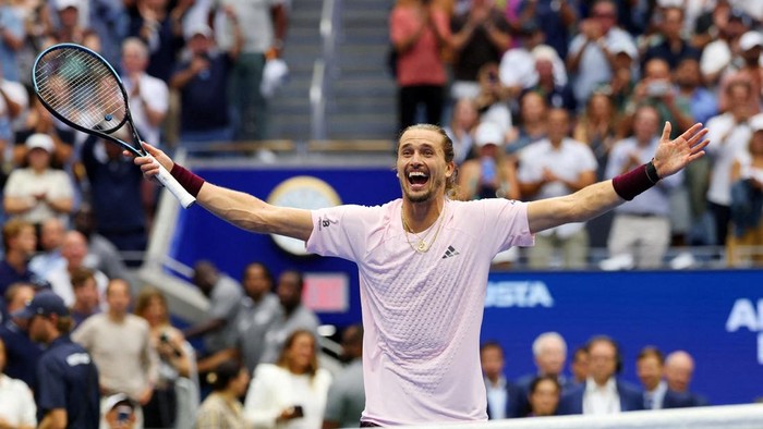 Tennis - U.S. Open - Flushing Meadows, New York, United States - September 13, 2026 Germanys Alexander Zverev celebrates after winning the mens singles final against Ben Shelton of the U.S. REUTERS/Mike Segar     TPX IMAGES OF THE DAY