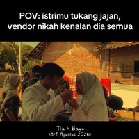 Viral Pernikahan Unik, Pasangan Ini Datangkan Jajanan SD Beserta Gerobaknya