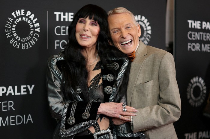 FILE PHOTO: Fashion designer Bob Mackie and singer Cher attend a premiere for the documentary 