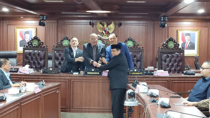 Hasan Basri Agus menjadi Wakil Ketua MKD DPR RI menggantikan Agung Widyantoro. (Adrial/detikcom)