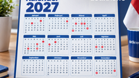 Lengkap! Kalender 2027 Beserta Daftar Tanggal Merahnya