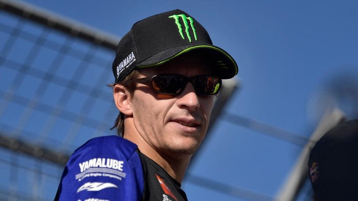 MotoGP - Aragon Grand Prix - Ciudad del Motor de Aragon, Aragon, Spain - August 30, 2026 Monster Energy Yamaha MotoGPs Fabio Quartararo ahead of the riders parade REUTERS/Pablo Morano