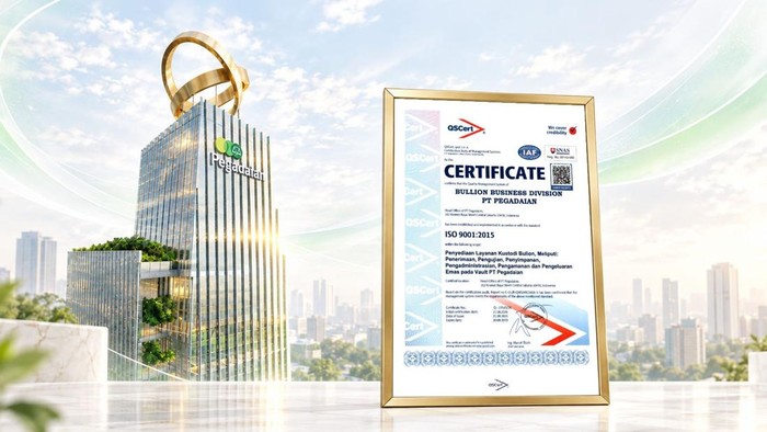 Pegadaian Raih Sertifikasi ISO 9001:2015 untuk Layanan Kustodi