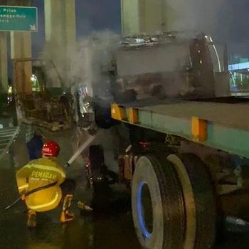 Pemtor tewas tertabrak dan terseret truk di Pelabuhan Tanjung Priok, Selasa (15/9/2026). Pemtor tewas tertabrak dan terseret truk di Pelabuhan Tanjung Priok, Selasa (15/9/2026).