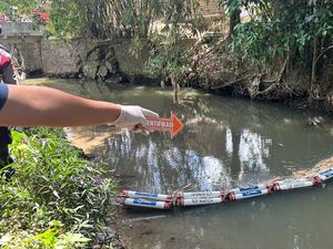 Jasad Bayi Terbungkus Tas Belanja Mengapung di Sungai Pererenan Badung