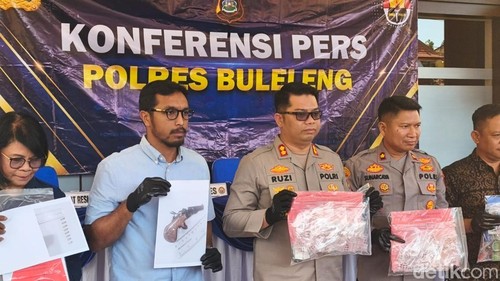 Polres Buleleng merilis kasus narkoba yang terjadi di wilayahnya, Selasa (15/9/2026) bertempat di Mapolres Buleleng. Foto : Made Wijaya Kusuma