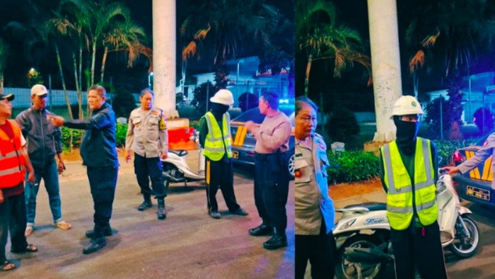 Polsek Pesanggrahan Polres Metro Jakarta Selatan (Jaksel) merespons cepat aduan sejumlah warga melalui call center 110. (dok Polres Jaksel)