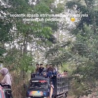 Viral Perjuangan Pengantin Pria Terjang Jalan Berlumpur Demi Menikahi Istri