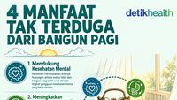 Infografis: Bukan Cuma Produktif, Ini 4 Manfaat Bangun Pagi