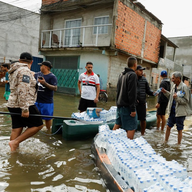 Banjir Landa Sao Paulo Brasil, 110 Keluarga Mengungsi