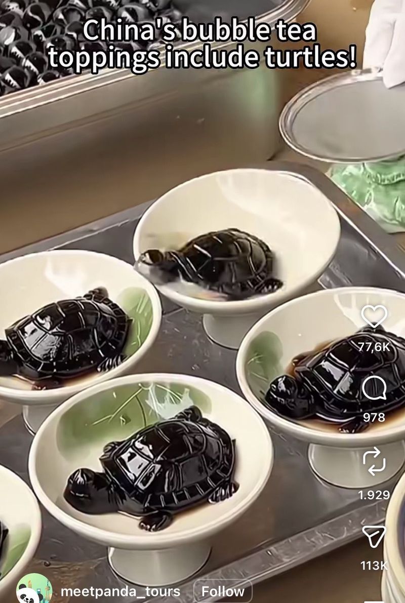 Bukan Boba, Ini Jeli Herbal China Bentuk Kura-Kura yang Unik
