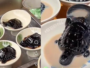 Bukan Boba, Ini Jeli Herbal China Bentuk Kura-Kura yang Unik