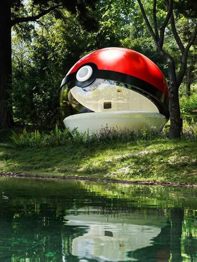 Foto: Gemasnya Hotel Bertema Pokemon, Bentuknya Bola Raksasa!
