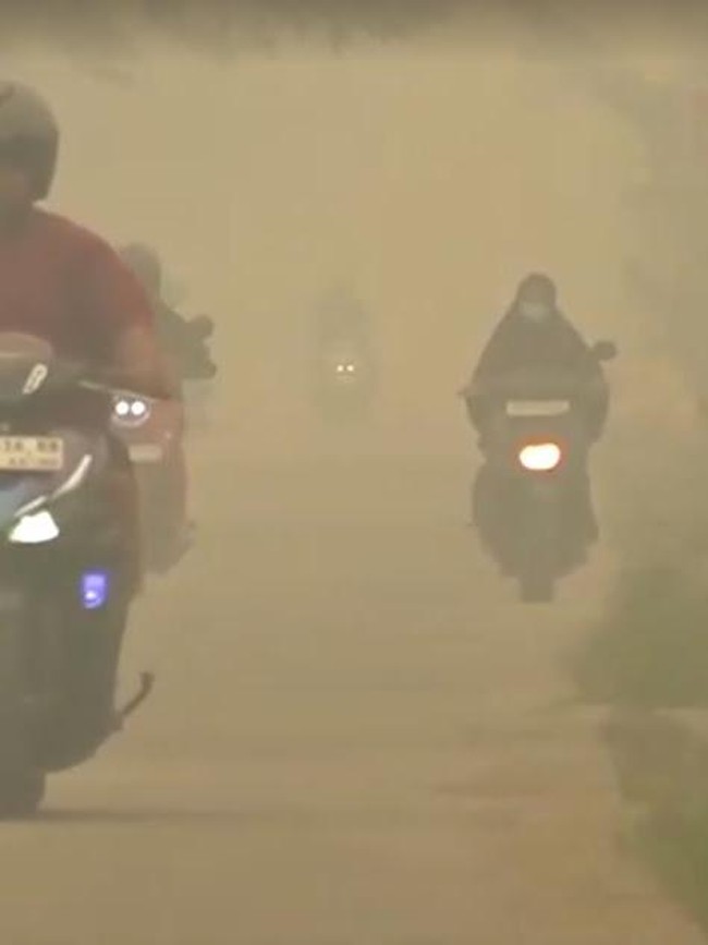 Bukan Filter! Begini Penampakan Kabut Asap di Kalimantan