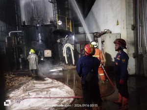 Pabrik Kayu Milik Keluarga Jokowi di Kalijambe Sragen Terbakar