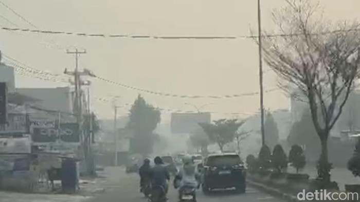Kondisi Kota Jambi yang dikepung kabut asap