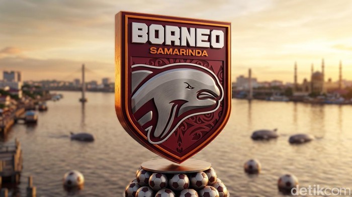 Logo Borneo FC. (Gemini AI)
