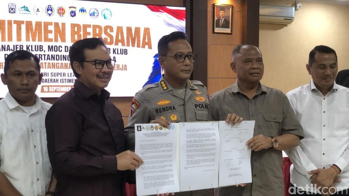 Penandatanganan komitmen bersama di Mapolda DIY, Rabu (16/9/2026).