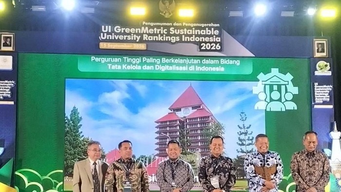 Pengumuman UI GreenMetric 2026 di UGM, Selasa (15/9/2026).