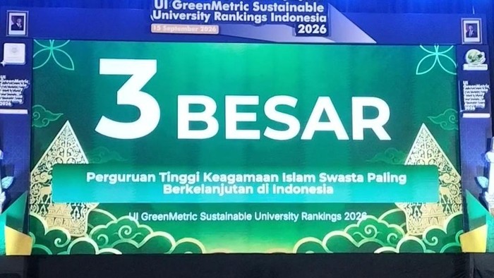 Pengumuman UI GreenMetric Sustainable University Rankings Indonesia 2016 di Universitas Gadjah Mada (UGM), pada Selasa (15/9/2026).
