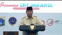 Prabowo Resmikan LRT Jakarta Kelapa Gading-Manggarai