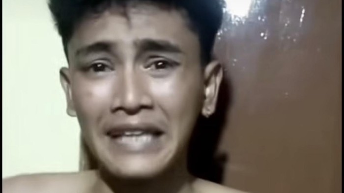 Pria hendak curi motor di Jakut nangis saat diinterogasi warga (tangkapan layar)