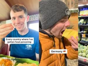 Wah! Bule Amerika Ini Sebut di Negara Mana Saja Dirinya Keracunan Makanan
