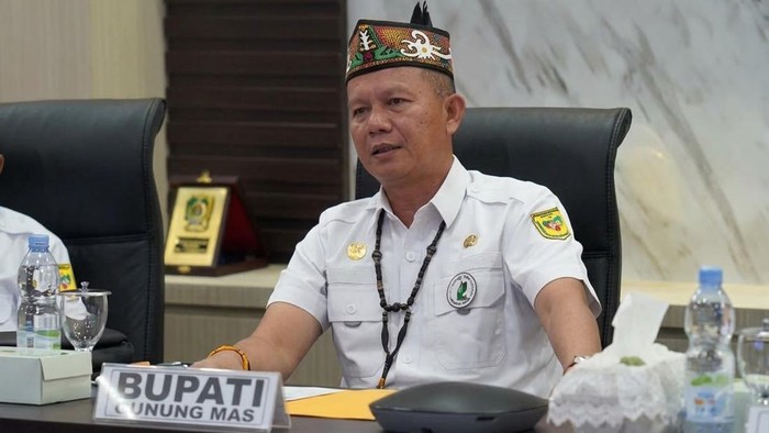 Bupati Gumas, Jaya Samaya Monong. (Humas Pemkab Gunung Mas)