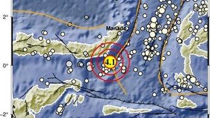 Gempa bumi M 4,1 mengguncang wilayah Tutuyan.