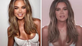 Footage asli Keeping Up With The Kardashians vs foto yang diunggah Khloe Kardashian di Instagram. Foto: khloekardashian via Bored Panda