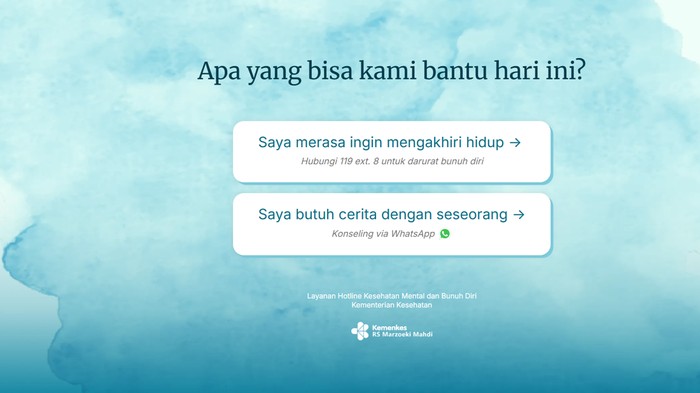 Halaman Website Healing 119