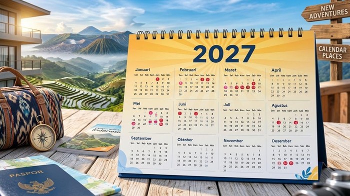Ilustrasi Kalender 2027