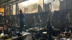 Pabrik Sepatu di Mojokerto Terbakar Hebat