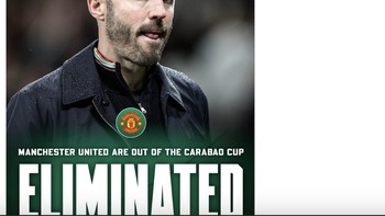 Manchester United tereliminasi dari Carabao Cup oleh Brighton. Foto: X.com